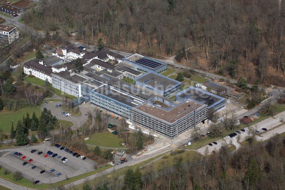 Luftbild Rheinfelden - Rehabilitationszentrum und Erweiterungsbau der Rehaklinik in Rheinfelden im Kanton Aargau, Schweiz