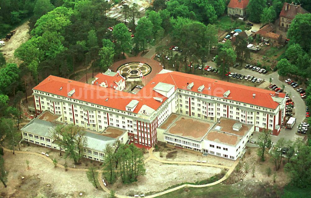 Dahlewitz - Hoppegarten von oben - Rehaklinik in Dahlwitz - Hoppegarten (MEDIAN - Klinikverbund).10.04.1995