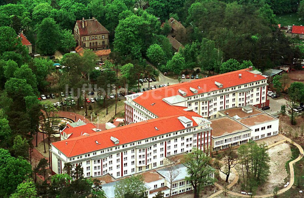 Dahlewitz - Hoppegarten von oben - Rehaklinik in Dahlwitz - Hoppegarten (MEDIAN - Klinikverbund).10.04.1995