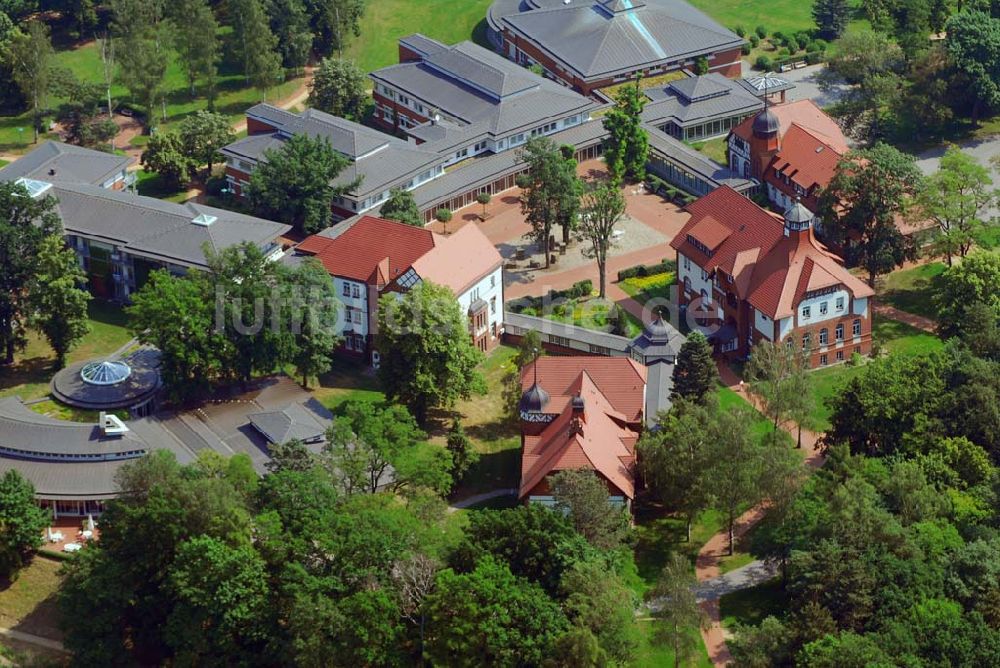 Luftbild Rheinsberg - REHAKLINIK HOHENELSE in Rheinsberg