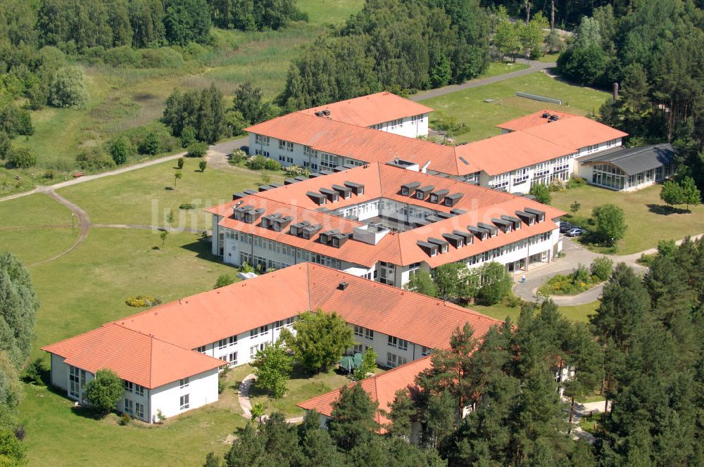 Templin von oben - Rehaklinik / rehab clinic Uckermark in Templin