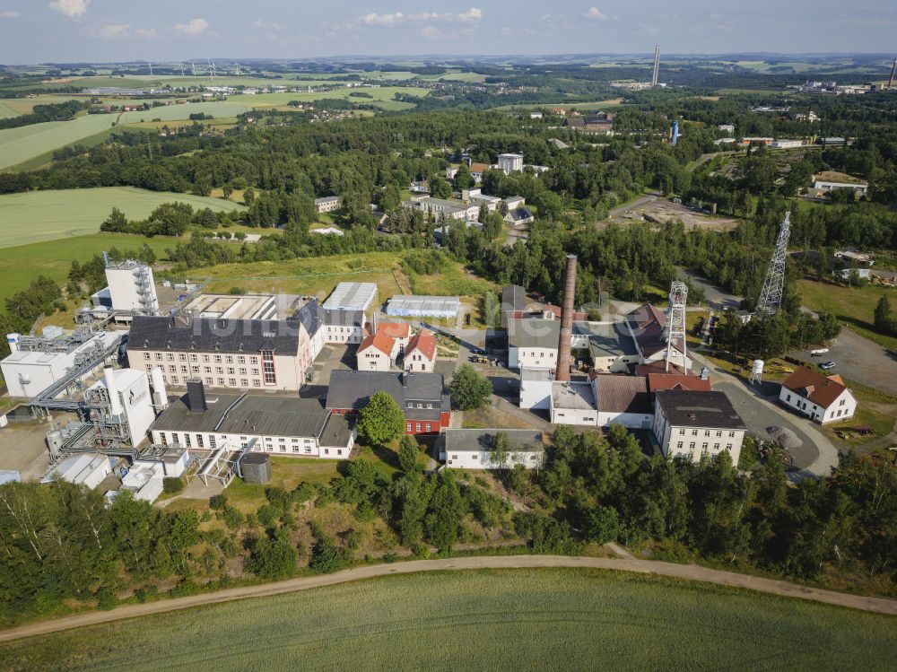 Luftaufnahme Freiberg - Reiche Zeche in Freiberg im Bundesland Sachsen, Deutschland