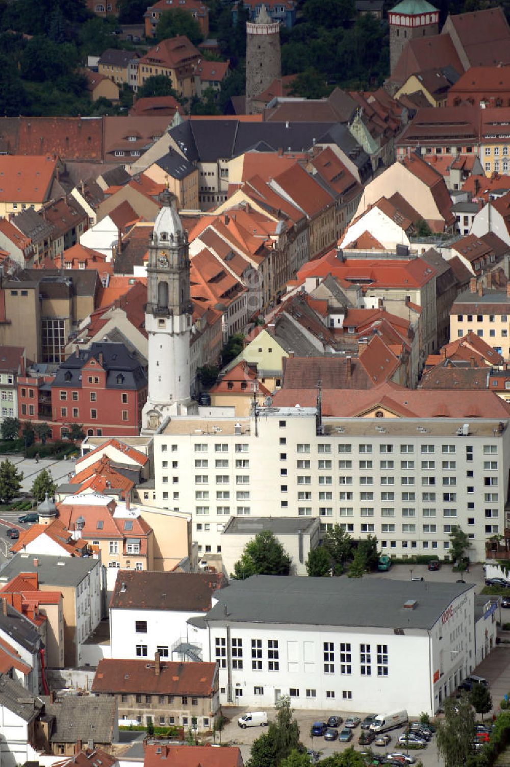 Bautzen von oben - Reichenturm Bautzen