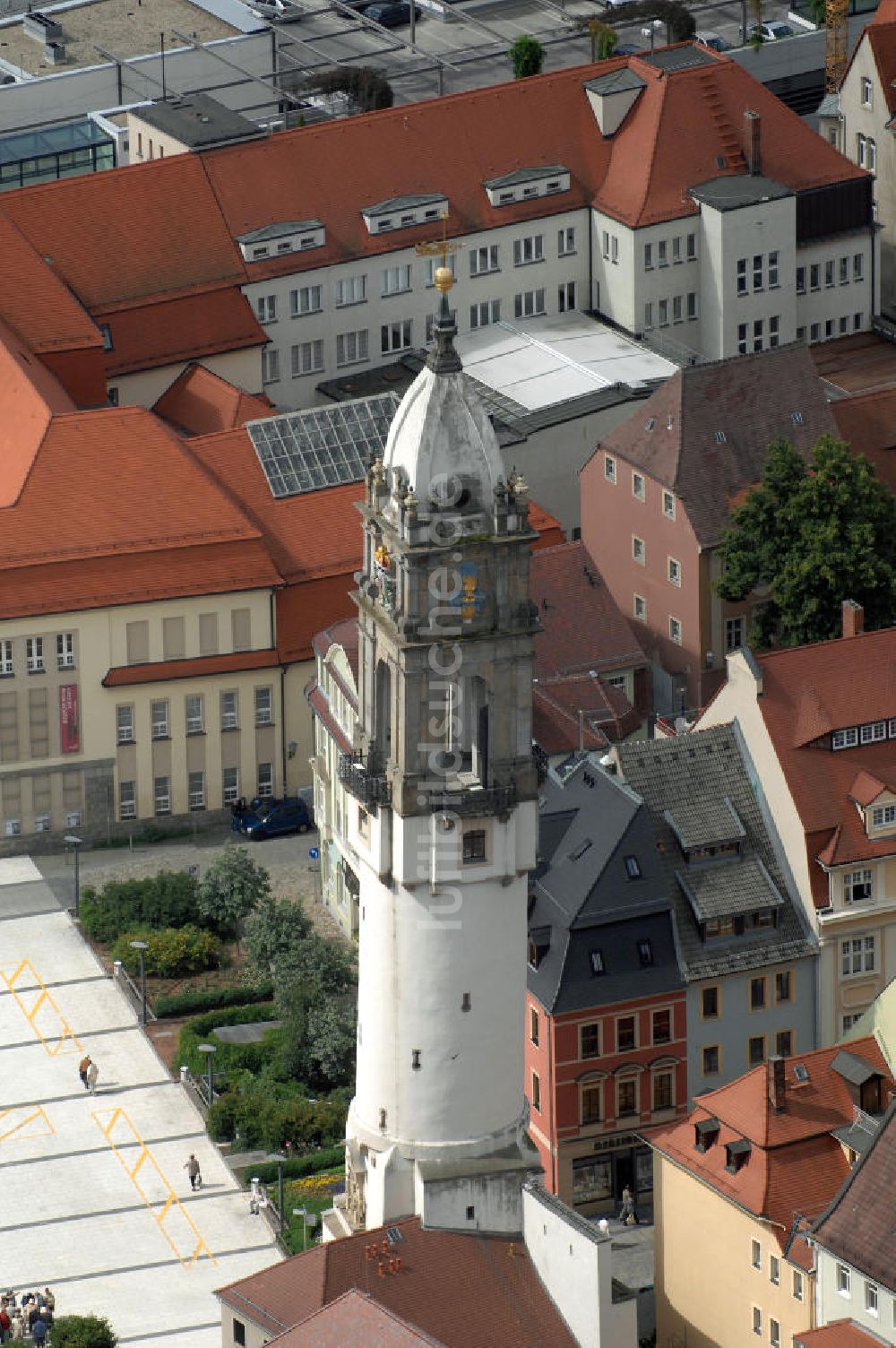 Bautzen von oben - Reichenturm Bautzen