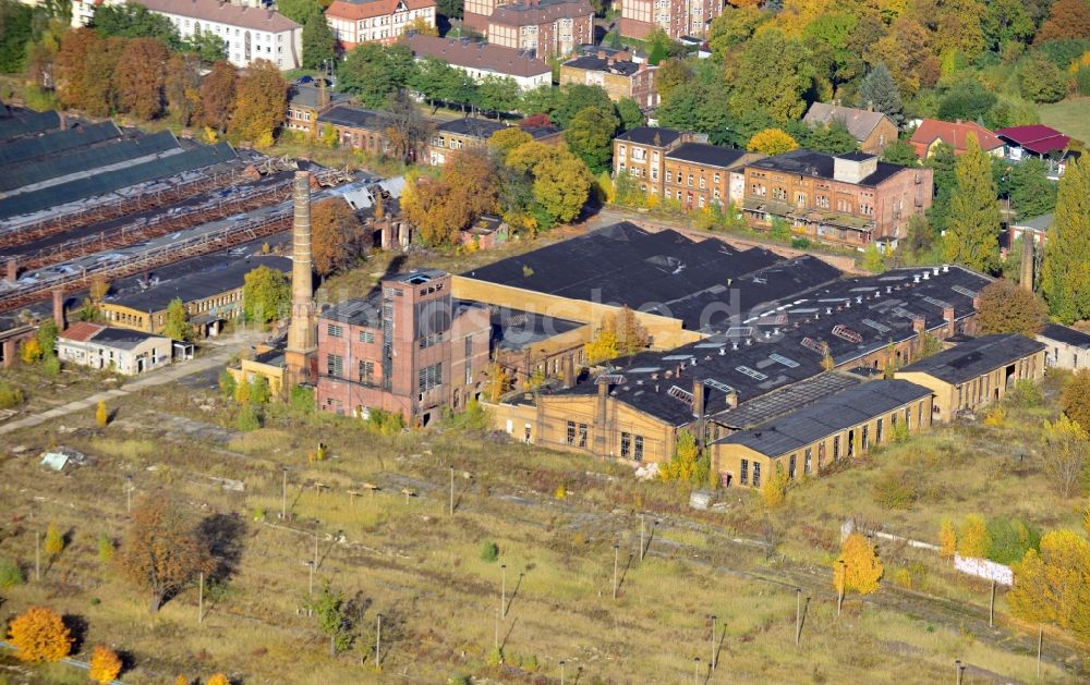 Magdeburg von oben - Reichsbahnausbesserungswerk RAW Salbke in Magdeburg im Bundesland Sachsen-Anhalt