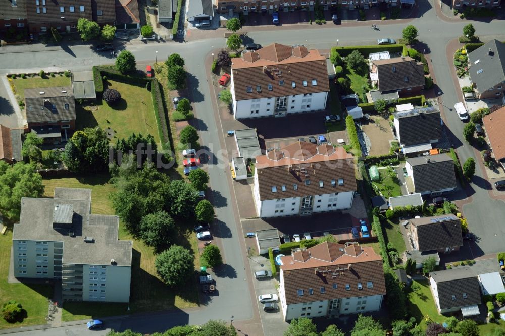 Luftbild Bönen - Reihen- Wohnhaus der MARKUS GEROLD UNTERNEHMENSGRUPPE in Bönen im Bundesland Nordrhein-Westfalen