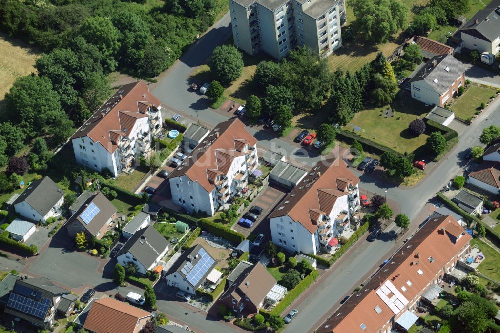 Luftaufnahme Bönen - Reihen- Wohnhaus der MARKUS GEROLD UNTERNEHMENSGRUPPE in Bönen im Bundesland Nordrhein-Westfalen