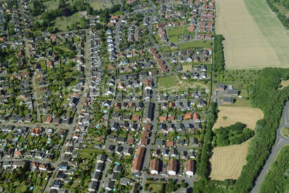 Luftaufnahme Bönen - Reihen- Wohnhaus der MARKUS GEROLD UNTERNEHMENSGRUPPE in Bönen im Bundesland Nordrhein-Westfalen