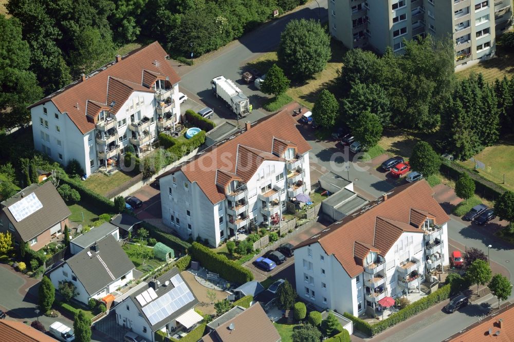 Luftbild Bönen - Reihen- Wohnhaus der MARKUS GEROLD UNTERNEHMENSGRUPPE in Bönen im Bundesland Nordrhein-Westfalen