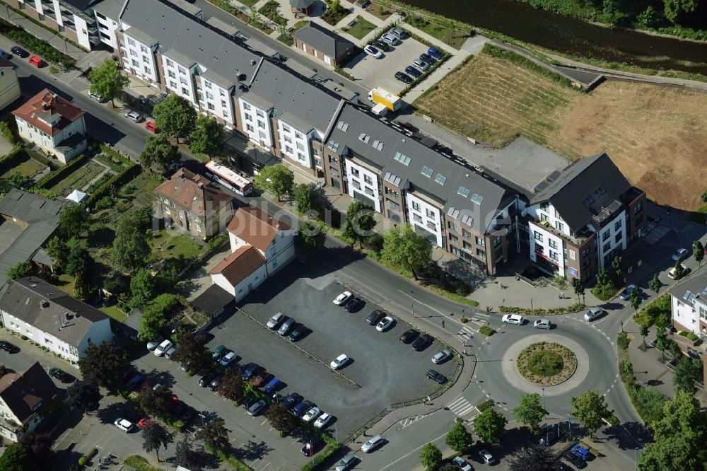 Luftbild Menden (Sauerland) - Reihen- Wohnhaus der MARKUS GEROLD UNTERNEHMENSGRUPPE in Menden (Sauerland) im Bundesland Nordrhein-Westfalen