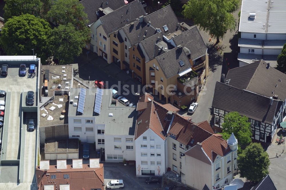 Unna von oben - Reihen- Wohnhaus der MARKUS GEROLD UNTERNEHMENSGRUPPE in Unna im Bundesland Nordrhein-Westfalen