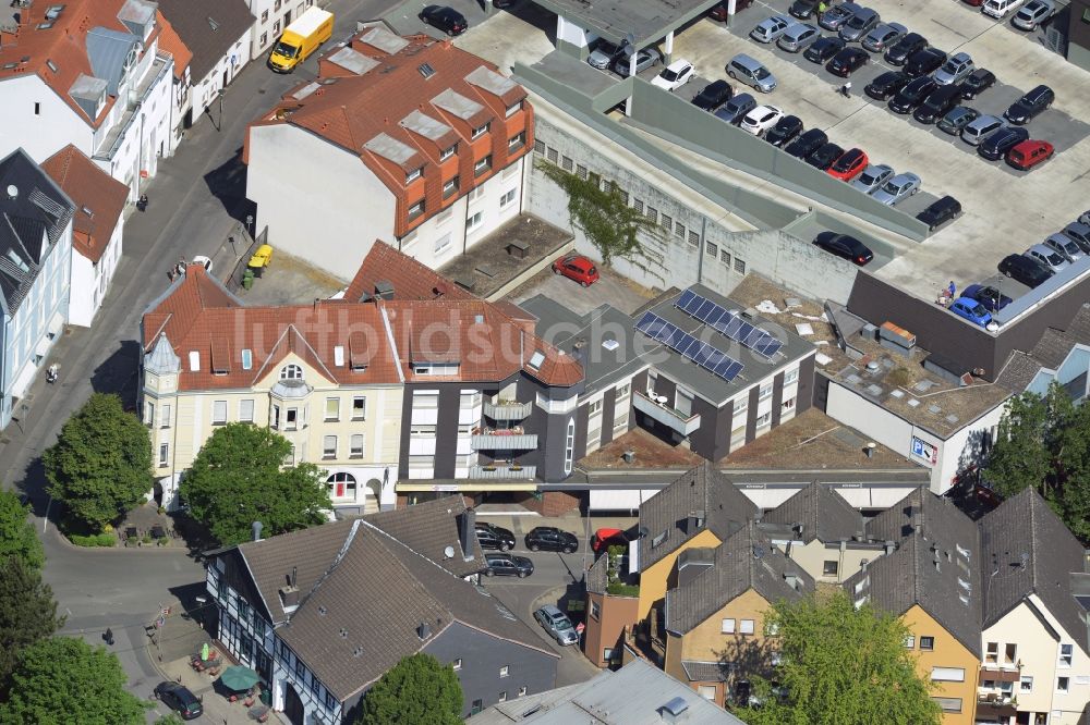 Unna von oben - Reihen- Wohnhaus der MARKUS GEROLD UNTERNEHMENSGRUPPE in Unna im Bundesland Nordrhein-Westfalen