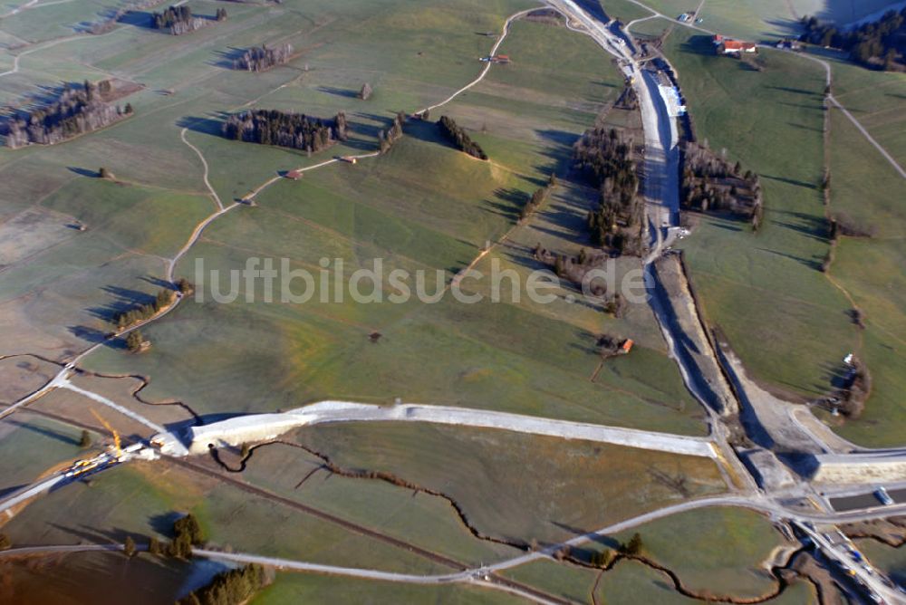 Reinertshof von oben - Reinertshof Ausbau der A7