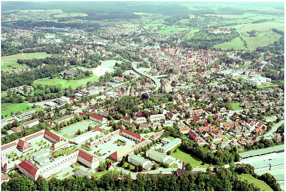 Ellwangen aus der Vogelperspektive: Reinhardt-Kaserne Ellwangen