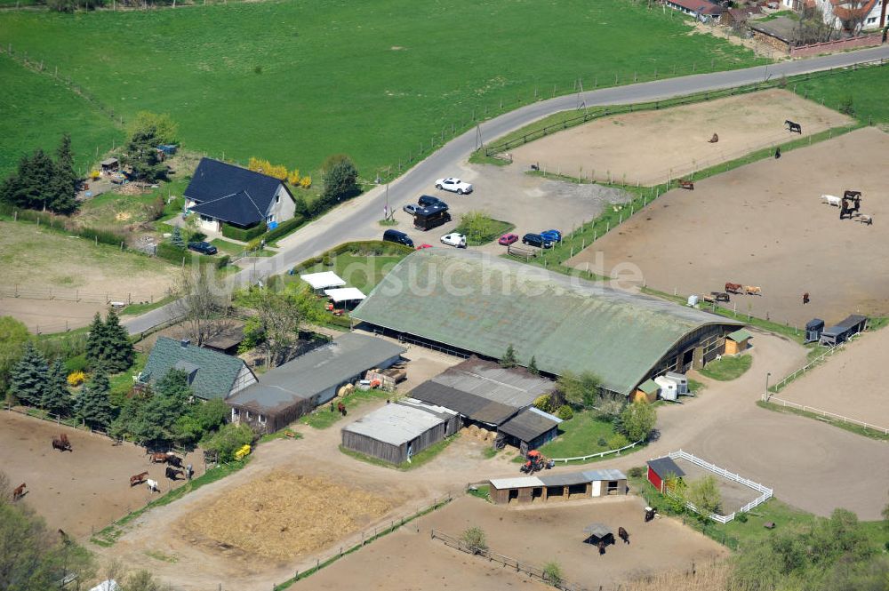 Mehrow von oben - Reitschule Am Walde in Mehrow