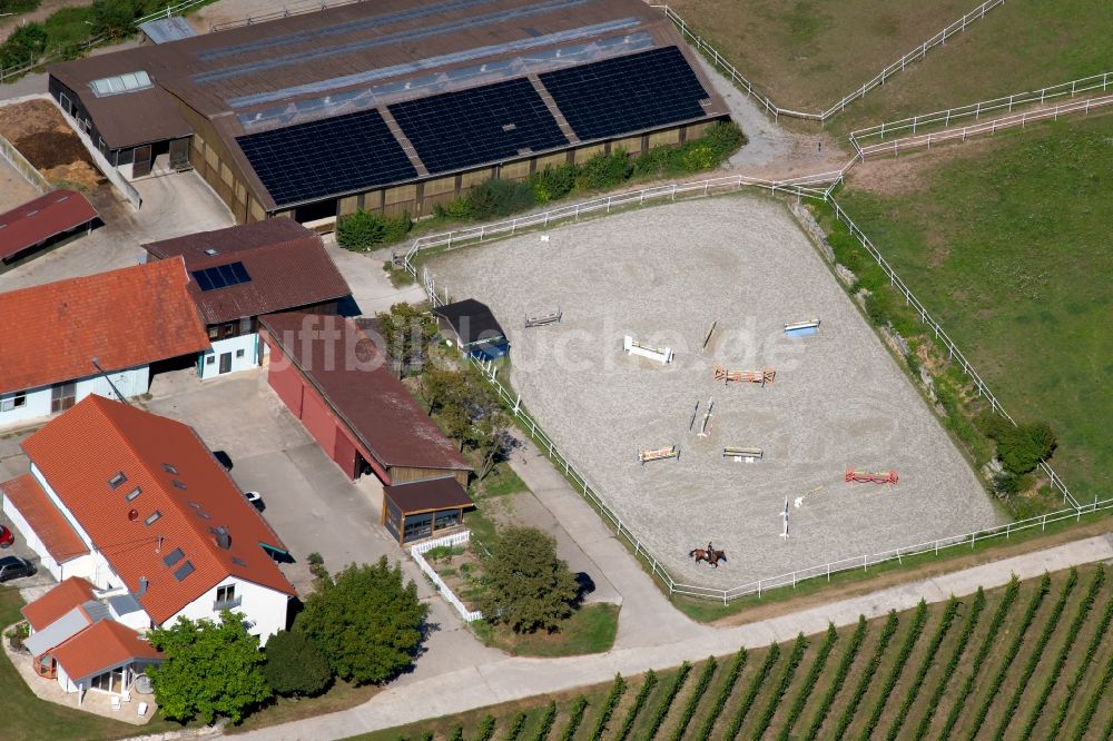 Luftbild Untergruppenbach - Reitsport- Trainingsplatz und Turnier- Übungsstrecke in Untergruppenbach im Bundesland Baden-Württemberg, Deutschland