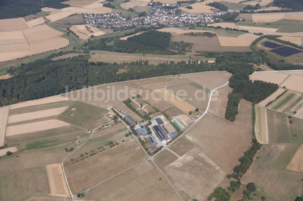 Taunusstein aus der Vogelperspektive: Reitstall- Reiterhof Ernst Stallmann in Taunusstein im Bundesland Hessen