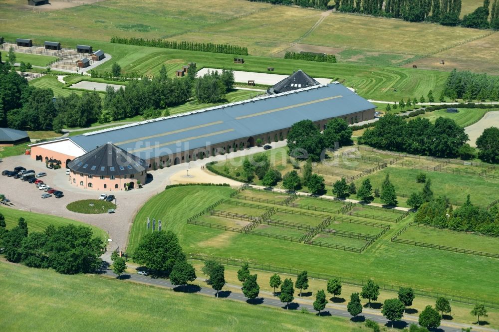 Luftbild Werder (Havel) - Reitstall - Reiterhof - Gestüt Bonhomme in Werder (Havel) im Bundesland Brandenburg, Deutschland