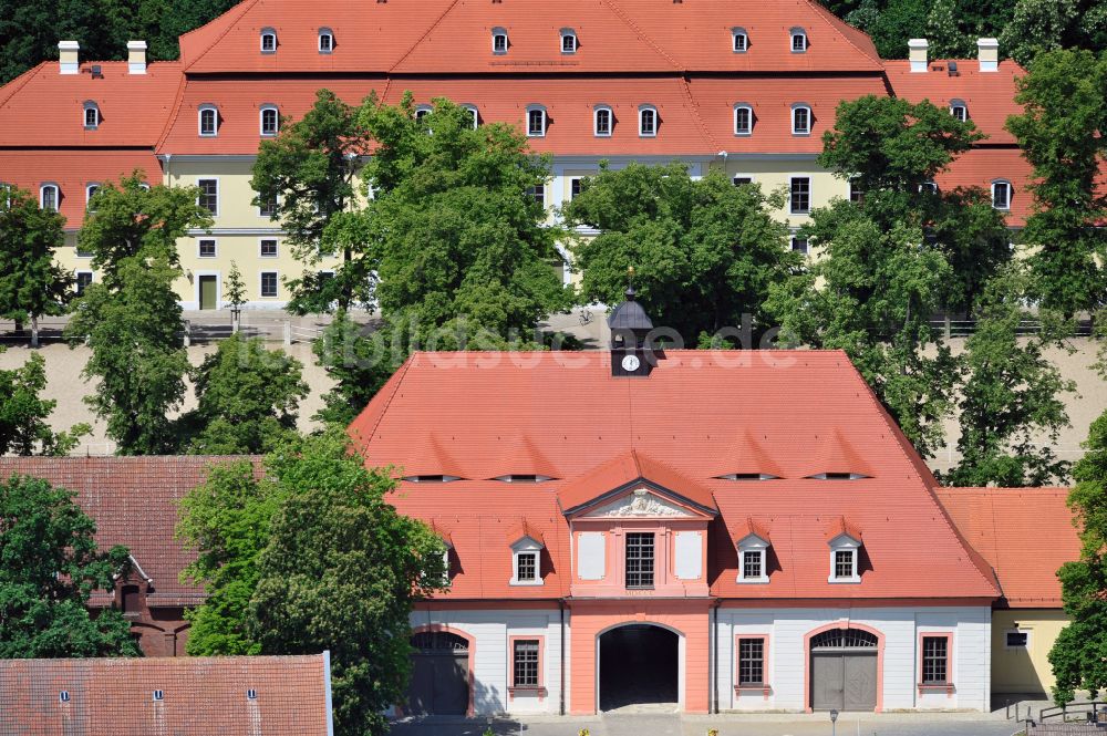 Luftaufnahme Graditz - Reitzentrum der Gestüt Graditz GmbH in Graditz im Bundesland Sachsen, Deutschland