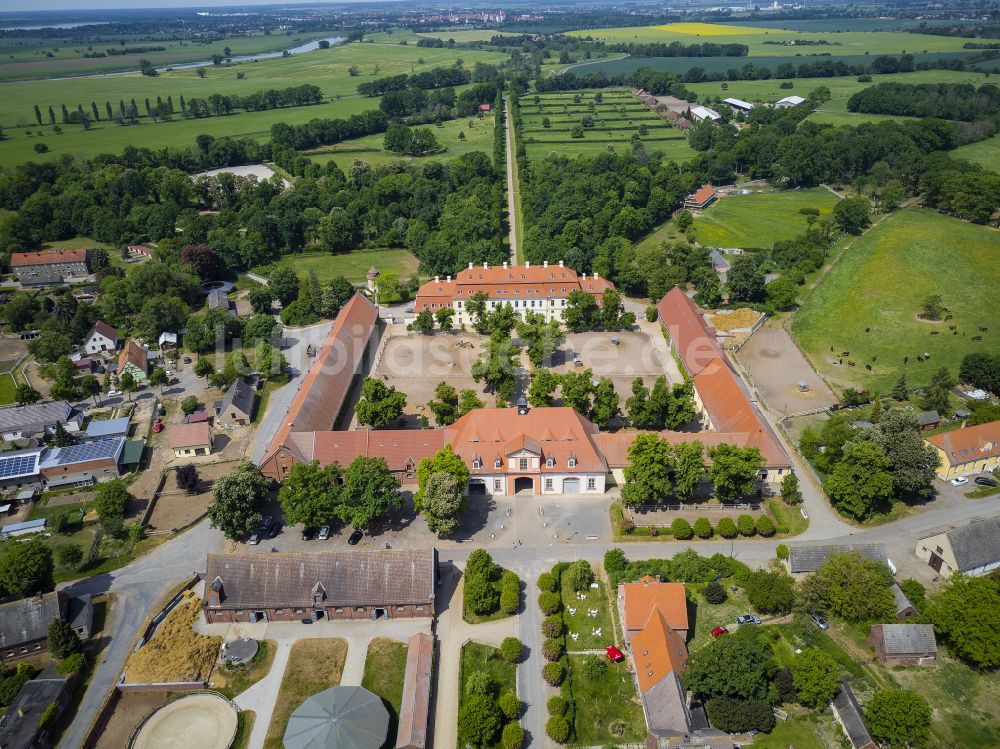 Luftbild Graditz - Reitzentrum der Gestüt Graditz GmbH in Graditz im Bundesland Sachsen, Deutschland