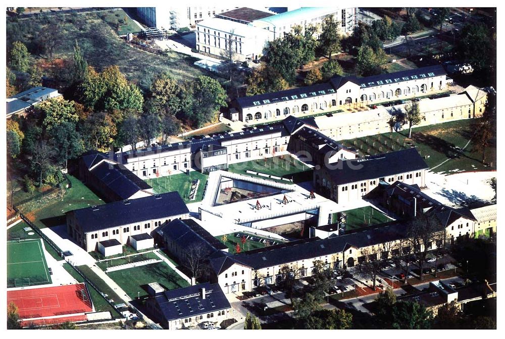 Potsdam von oben - Rekonstruierte Gardeulanen Kaserne an der Jägerallee 21 in Potsdam Architektin Barbara Mohren,Hagelberger Str