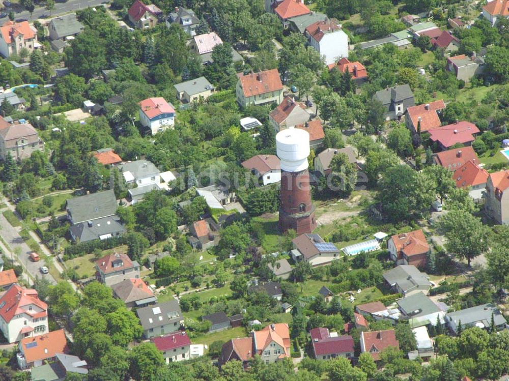 Berlin - Grünau von oben - Rekonstruktion des Grünauer Wasserturmes