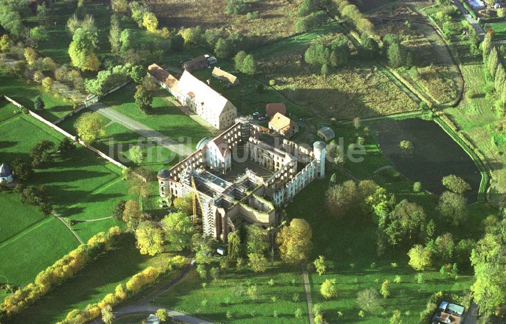 Luftbild Darguhn / MV - Rekonstruktion der Kloster- und Schloßanlage Darguhn. Bauherr: Stadtverwaltung Darguhn, Herr Dr. Kladen, 17159 Darguhn.