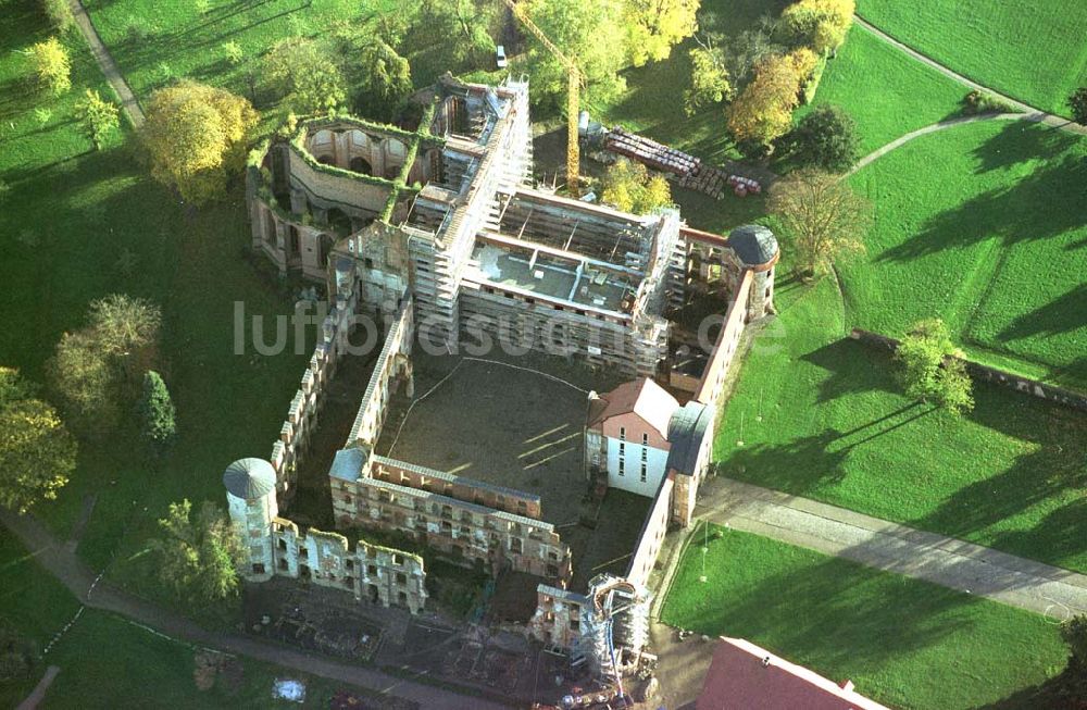 Darguhn / MV aus der Vogelperspektive: Rekonstruktion der Kloster- und Schloßanlage Darguhn. Bauherr: Stadtverwaltung Darguhn, Herr Dr. Kladen, 17159 Darguhn.