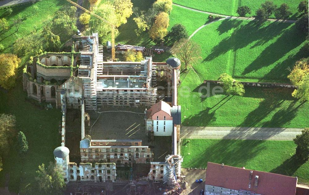 Luftbild Darguhn / MV - Rekonstruktion der Kloster- und Schloßanlage Darguhn. Bauherr: Stadtverwaltung Darguhn, Herr Dr. Kladen, 17159 Darguhn.