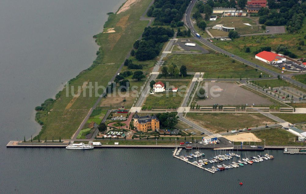 Luftbild Bitterfeld - Rekultivierungsfläche am Bernsteinsee in Bitterfeld