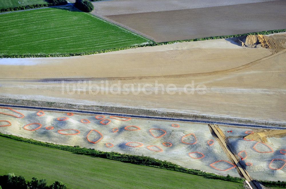 Bedburg von oben - Rekultivierungsfläche des Tagebaus Fortuna-Garsdorf bei Bedburg