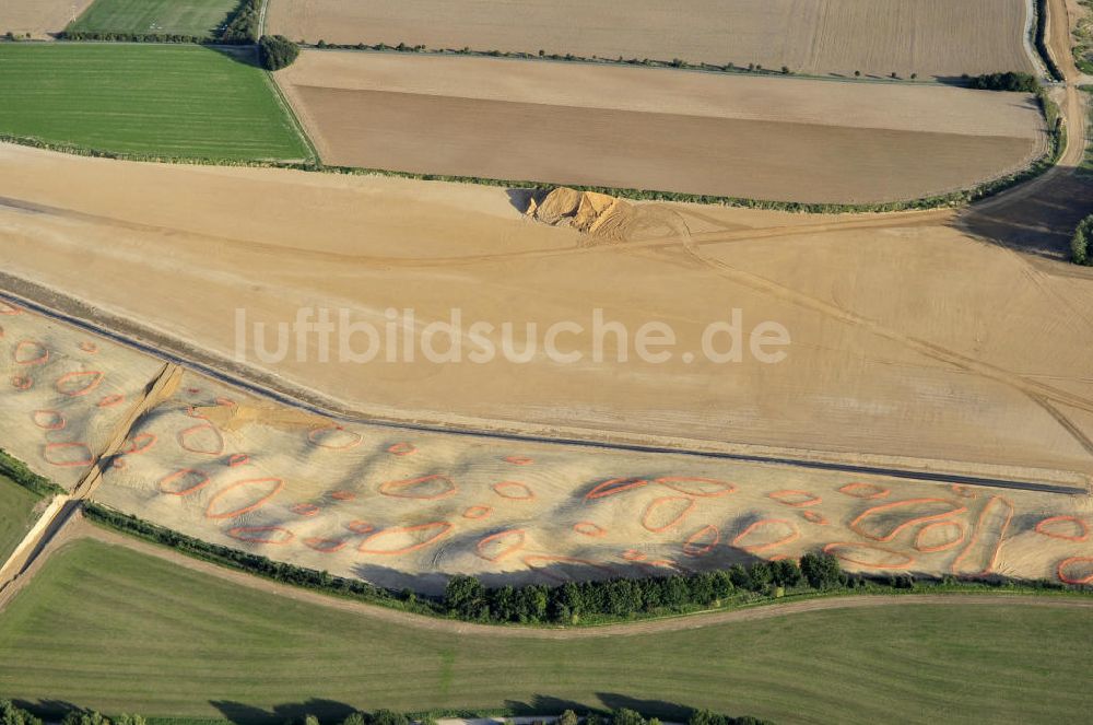 Bedburg aus der Vogelperspektive: Rekultivierungsfläche des Tagebaus Fortuna-Garsdorf bei Bedburg