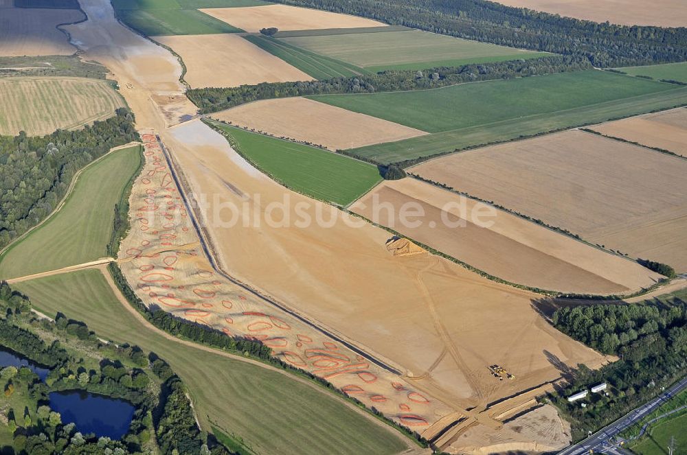 Luftaufnahme Bedburg - Rekultivierungsfläche des Tagebaus Fortuna-Garsdorf bei Bedburg