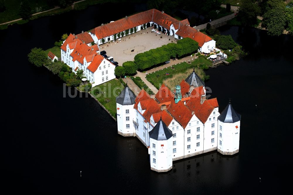 Luftbild Glücksburg - Renaissances- Wasserschloß Schloss Glücksburg im Bundesland Schleswig-Holstein