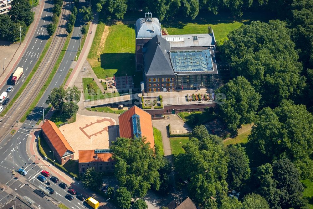 Luftaufnahme Gelsenkirchen - Renaissanceschloss Horst in Gelsenkirchen im Bundesland Nordrhein-Westfalen