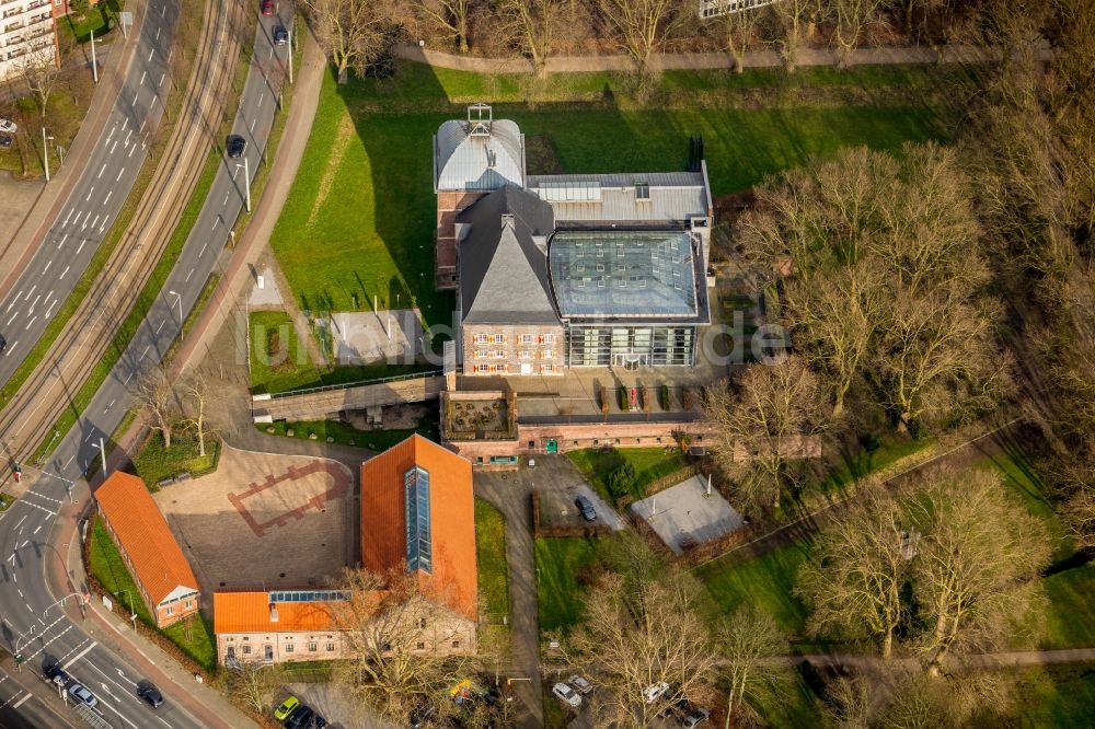 Luftaufnahme Gelsenkirchen - Renaissanceschloss Horst in Gelsenkirchen im Bundesland Nordrhein-Westfalen