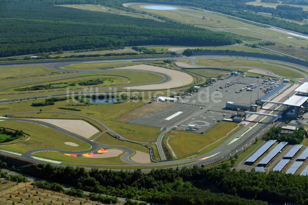 Luftaufnahme Schipkau - Rennstrecke der Rennbahn DEKRA Lausitzring in Schipkau im Bundesland Brandenburg, Deutschland