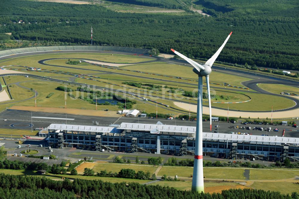 Luftaufnahme Schipkau - Rennstrecke der Rennbahn DEKRA Lausitzring in Schipkau im Bundesland Brandenburg, Deutschland