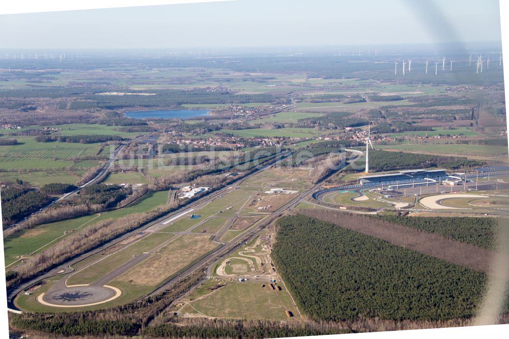 Luftaufnahme Schipkau - Rennstrecke der Rennbahn DEKRA Lausitzring in Schipkau im Bundesland Brandenburg, Deutschland