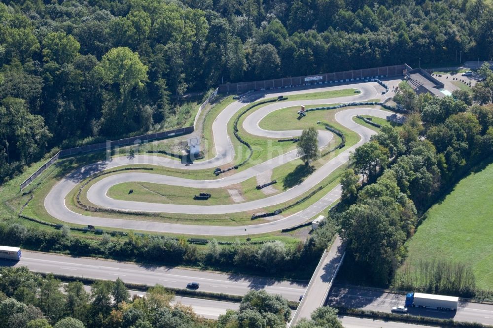 Luftbild Appenweier - Rennstrecke der Rennbahn Gocart Bahn des RMSV Urloffen e.V. in Appenweier im Bundesland Baden-Württemberg