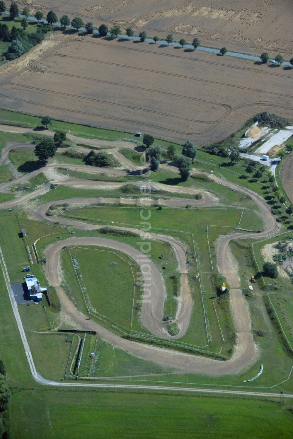 Luftbild Prisannewitz - Rennstrecke der Rennbahn MC Prisannewitz Motocross in Prisannewitz im Bundesland Mecklenburg-Vorpommern