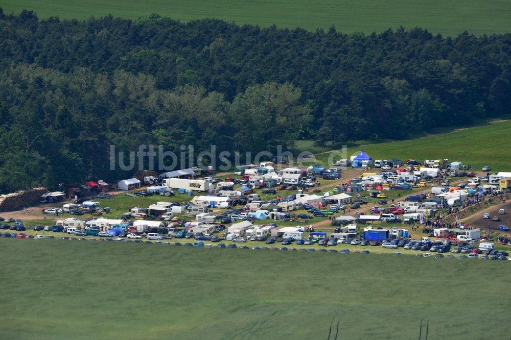 Altlandsberg aus der Vogelperspektive: Rennveranstaltung auf der Stockcar - Arena - Altlandsberg im Bundesland Brandenburg