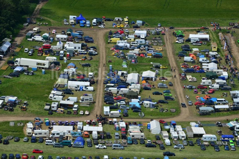 Altlandsberg aus der Vogelperspektive: Rennveranstaltung auf der Stockcar - Arena - Altlandsberg im Bundesland Brandenburg