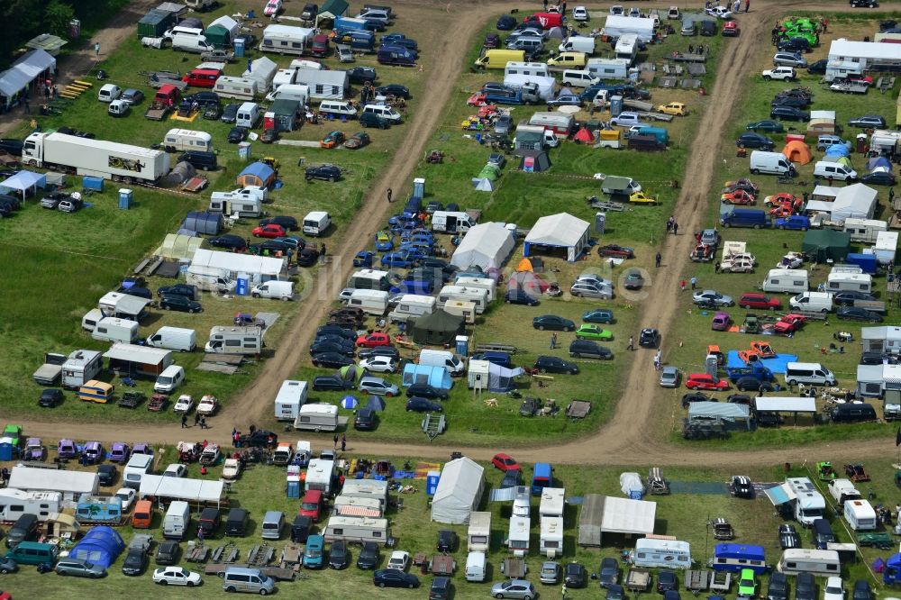 Luftbild Altlandsberg - Rennveranstaltung auf der Stockcar - Arena - Altlandsberg im Bundesland Brandenburg