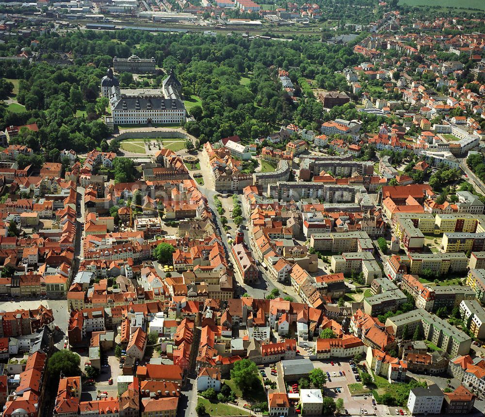 Gotha aus der Vogelperspektive: Residenzstadt Gotha in Thüringen