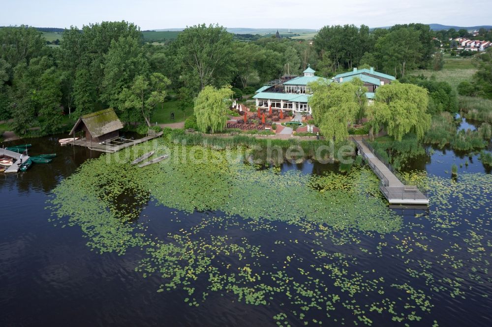 Luftbild Seeburg - Restaurant am Seeburger See in Seeburg im Bundesland Niedersachsen