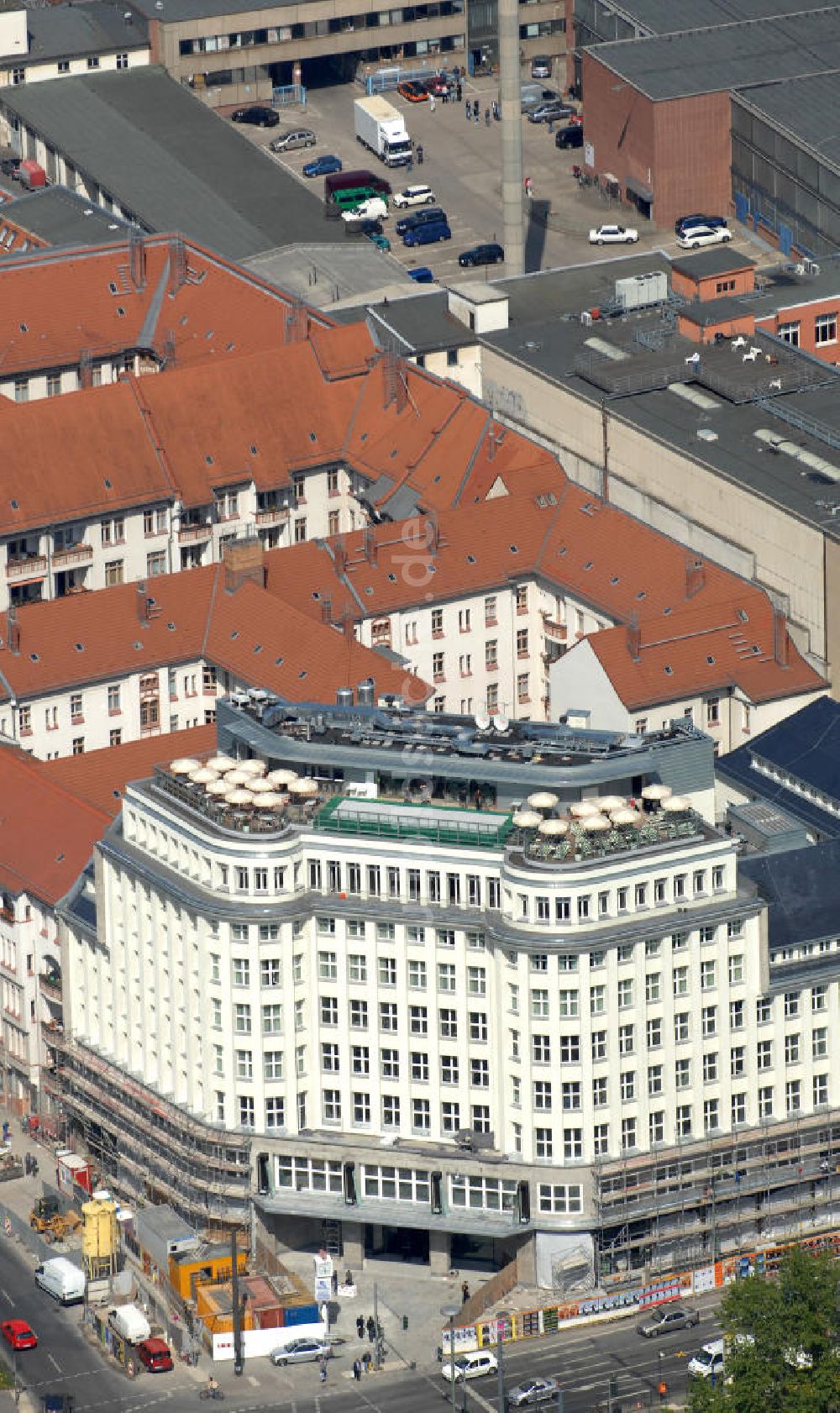 Luftbild Berlin - restauriertes Haus der Einheit in Berlin- Mitte