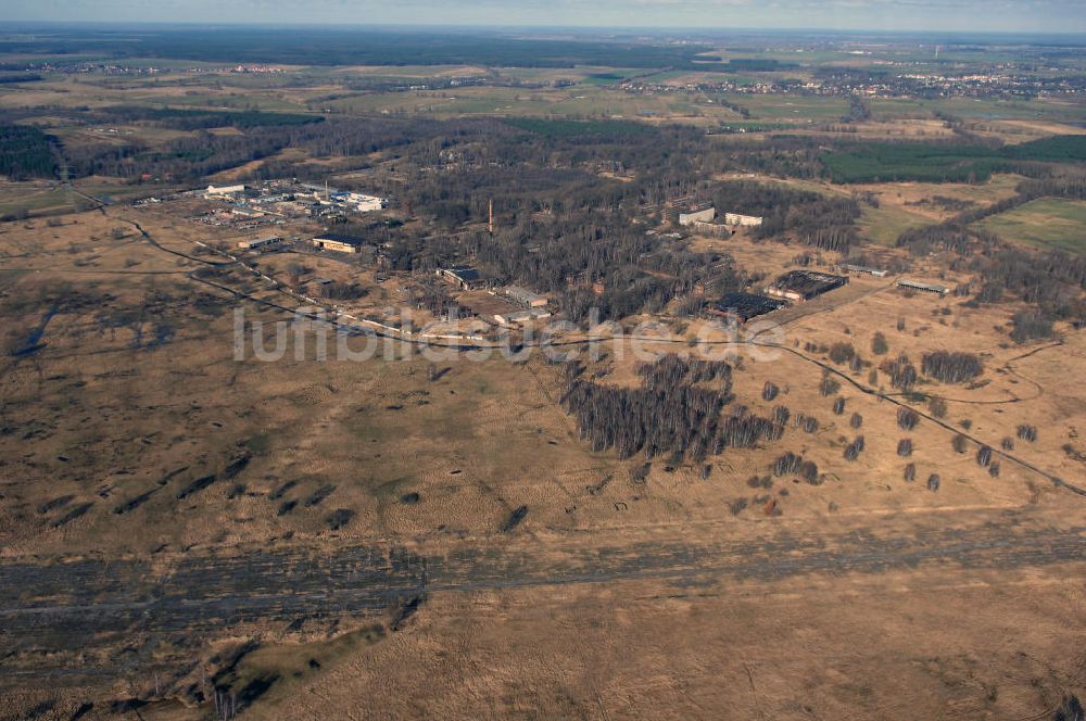 Luftbild Schönwalde - Reste des aufgegebenen Flugplatz Schönwalde