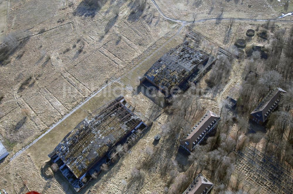 Luftbild Schönwalde - Reste des aufgegebenen Flugplatz Schönwalde