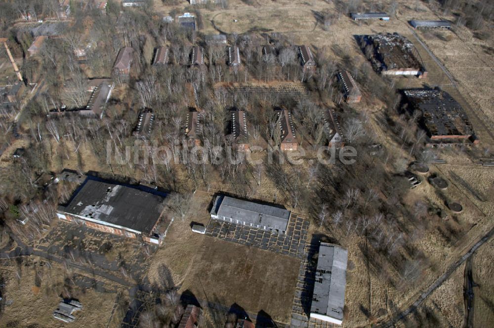 Luftbild Schönwalde - Reste des aufgegebenen Flugplatz Schönwalde